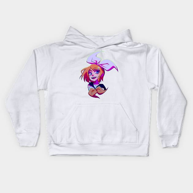 Kagamine Rin Kids Hoodie by Probablynotsam